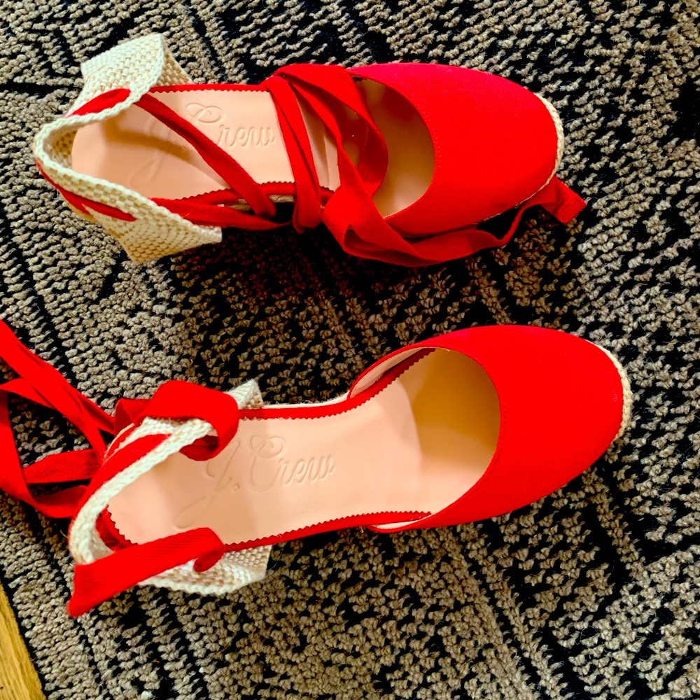 J Crew Espadrille Wedges - 7.5